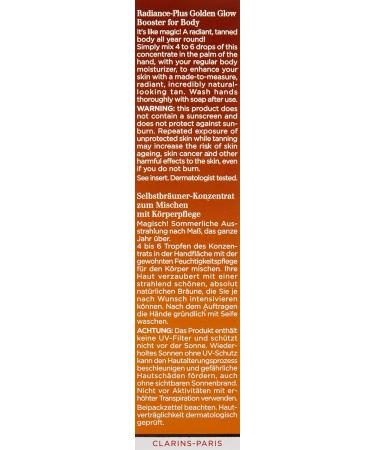 Clarins Self Tanning Radiance-Plus Golden Glow Booster (30ml) - Achieve a Natural Sun-Kissed Glow - Buy Online on GoSupps.com