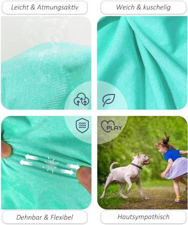 Kickred Summer Dog Shirts - 2 Pack Fast Drying Breathable Vests for Big Dogs (Rose & Seeblau) | Stretchy Tank Tops for Young Girls - Buy Online on GoSupps.com