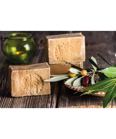 Pure Now Aleppo Soap 3 x 200g - Handmade with 85% Olive Oil, 15% Laurel Oil - PH Neutral Detox Bar - Buy Online on GoSupps.com