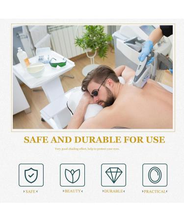 STAHAD Cache- il de Protection Laser 5 Pcs Noir Bandeau Ajustable Protection Oculaire UV et Lumi re Infrarouge pour Soins Visage Masque Opaque pour D tente et Luminoth rapie - Buy Online on GoSupps.com