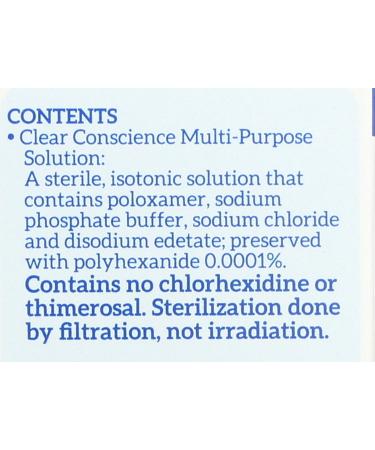 Cruelty-Free Multi-Purpose Contact Lens Solution - Travel Size 3 Fl Oz Mild Cleansing & Conditioning Solution for Contact Lenses by Clear Conscience - Buy Online on GoSupps.com