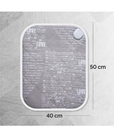 Ecosapiens Gray Electric Heating Cushion 40x50cm | 100% Cotton 3 Heating Modes 60-Minute Timer | Neck & Shoulder Pain Relief Infrared Heating Mat - Buy Online on GoSupps.com