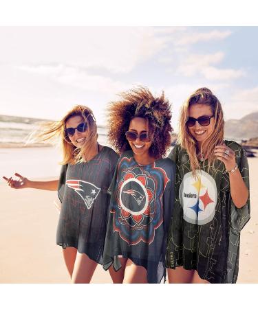 Green Bay Packers Sheer Caftan with Flower Design - Women's NFL Team Color - Buy Online on GoSupps.com