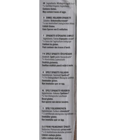 Biona Organic Spelt Spaghetti Wholegrain 500g - Buy Online on GoSupps.com