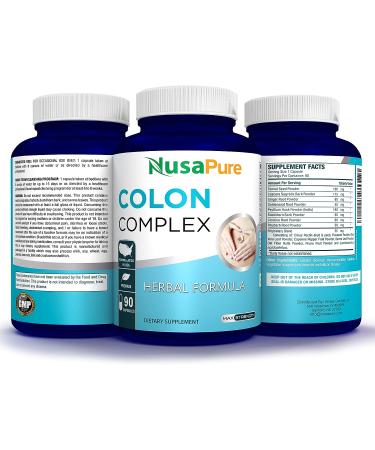 NusaPure Colon Complex - 90 Capsules | Gentle & Effective Colon Cleanse Formula - Buy Online on GoSupps.com