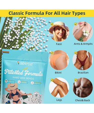 Hair Removal Wax Beads - 1lb Unscented White Hard Wax for Sensitive Skin | Full Body Waxing | Perfect for All Hair Types & Bikini | Salon Quality - Buy Online on GoSupps.com