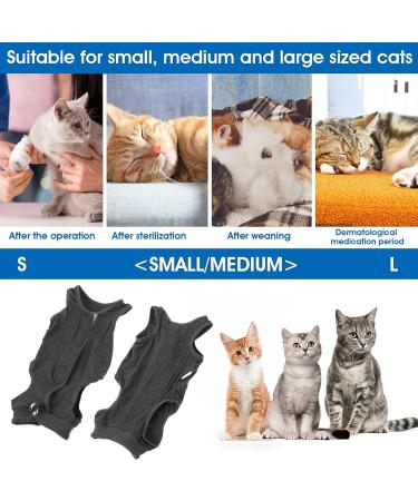 Buy Cobee Professional Recovery Suit for Cats & Dogs | Ideal for Surgery Wounds & Skin Diseases - Size L Gray - Buy Online on GoSupps.com