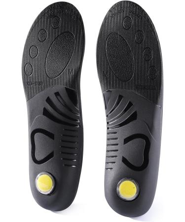 Buy Plantar Fasciitis Insoles - Heel Cushioning Arch Supports for Flat Feet & High Arches - Relief for Foot Pain Men's Black XS (6-7.5) & Women's (8-9.5 - Buy Online on GoSupps.com