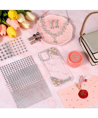 1980pcs Self Adhesive Clear Rhinestone Stickers - Shynek Stick on Rhinestone Gems for Face, Hair, Makeup & Crafts | 6 Sizes - Buy Online on GoSupps.com