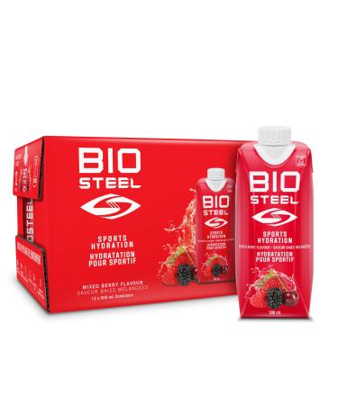 BioSteel Sports Drink Great Tasting Hydration with 5 Essential Electrolytes Mixed Berry Flavour 16.7 Fluid Ounces 12-Pack