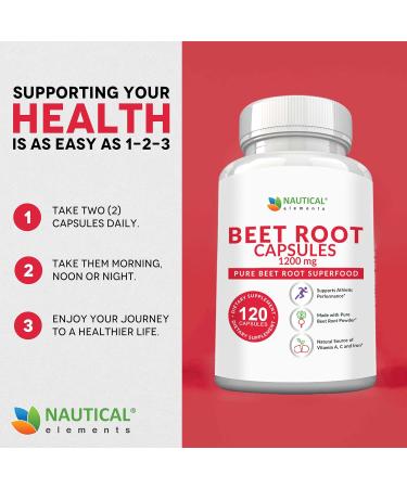 Beet Root Capsules - 1200mg Per Serving - 120 Beet Root Powder Capsules - Beetroot Powder Supports Blood Pressure Athletic Performance Digestive Immune System (Pure Non-GMO & Gluten Free 120 Count (Pack of 1) - Buy Online on GoSupps.com