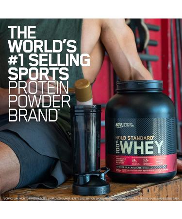 Buy Optimum Nutrition 100% Whey Gold Standard Chocolate 2.27 kg - Premium Protein Powder for International Shipping - Buy Online on GoSupps.com