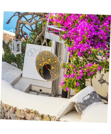 ABOOFAN Wrought Iron Disc Pendant Decor Ornament Iron Circle Pendant Hanging Adornment Indoor Metal 30x30x1cm As Shown1 - Buy Online on GoSupps.com