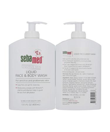 Sebamed Liquid Face & Body Wash 400ml 2 Pack - 13.5 Fl Oz (Pack of 2) - Gentle pH Balanced Formula - Buy Online on GoSupps.com