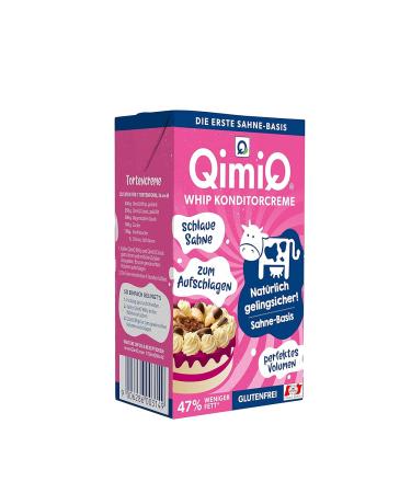 QimiQ Whip Cream Dessert - Premium Natural Pastry Cream (12x250g) | Ideal for Baking & Desserts - Buy Online on GoSupps.com