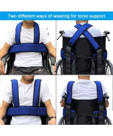 Wheelchair Seat Belt Torso Support Vest for Patient  Elderly & Disabled  Adjustable Full Body Harness Prevent Tilting or Falling & Keep User Upright  Chest Waist Band with Easy Release Buckles - Buy Online on GoSupps.com