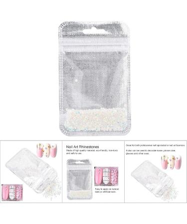 Nail Art Decoration Bright Colors Elegant And Charming Nail Art Rhinestones for Home Manicure Store Salon Shop Beauty Salon(Loose Diamond White AB Color) - Buy Online on GoSupps.com