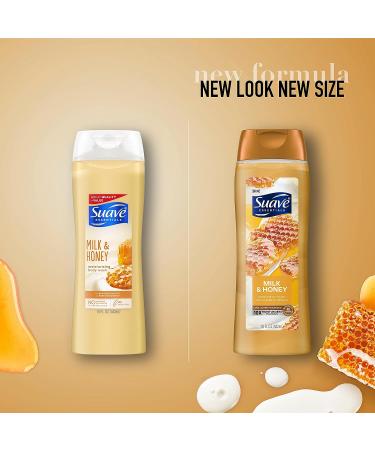 Suave Essentials Gentle Body Wash Milk & Honey with Sweet Oil Blend Essence 18 oz - Buy Online on GoSupps.com