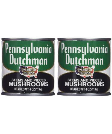 Pennsylvania Dutchman Canned Mushrooms - 12/4 oz. cans Pack of 2 2 pack (4 Ounce (Pack of 12))
