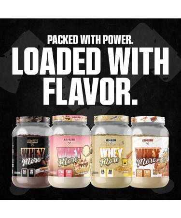 Axe & Sledge WHEY More Premium Protein Blend | 24g Protein Whey Concentrate & Isolate | Prebiotic Fiber for Enhanced Absorption | Creamy Delicious Versatile | 30 Servings Honey Grizzly Graham - Buy Online on GoSupps.com