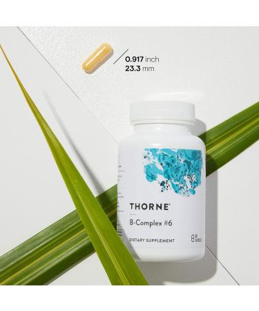 Thorne B-Complex #6 (formerly Multi-B #6) - Active Forms of Essential B Vitamins with Extra B6 as Pyridoxine and Pyridoxal 5'-phosphate - 60 Capsules - Buy Online on GoSupps.com