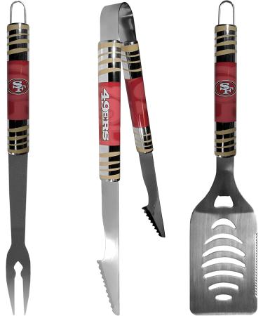 Shop NFL Denver Broncos & San Francisco 49ers Tailgater BBQ Set | 3-Piece Season Shaker | International Shipping Available - Buy Online on GoSupps.com