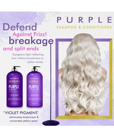Ultimate Purple Shampoo, Conditioner, and Hair Mask Set for Blonde, Platinum, Bleached, Silver, and Gray Hair - Neutralizes Brassiness and Enhances Color - Buy Online on GoSupps.com