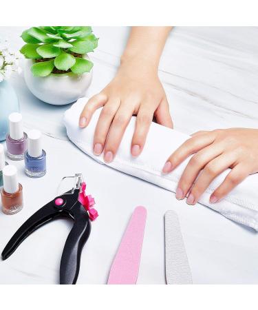 YATEICBC 2 Pieces Acrylic Nail Clippers Stainless Steel Nail Tip Cutter Gel False Nail Trimmer Fake Nail Clippers Adjustable Cuticle Edge Trimmer Nail Art Manicure Tool (Black) - Buy Online on GoSupps.com