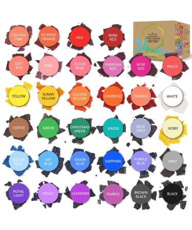 KYONANO Candle Dye 34 Colors Set for Making 67 lb Wax  Candle Color Dye for Soy Wax& More Vegetable Wax Dye Candle Dyes for Candle Making Candle Color Dye for DIY High Safety  Easy-Cleaning & Portable