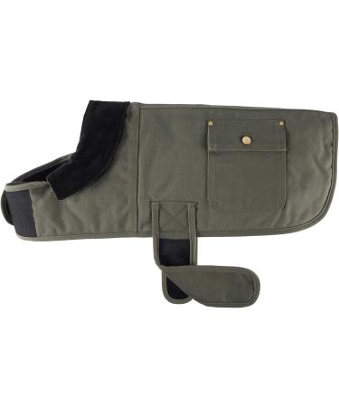 Carhartt Men's Firm Duck Insulated Dog Chore Coat - X-Large Army Green/Brass | Durable & Warm | International Shipping Available - Buy Online on GoSupps.com