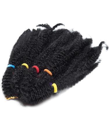  Dark Black Afro Kinky Bulk Hair Braiding Curly Synthetic Hair Extensions For Braiding 11 Inch/43CM Afro Twist Hairpiece - Buy Online on GoSupps.com