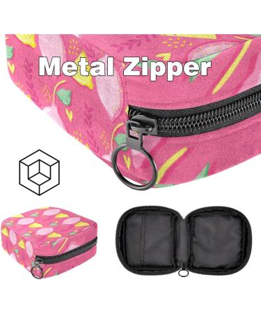 Stylish Women's Lemon Fruit Pattern Binding-Up Bag | Tampon Storage with Zip Pockets | Multi-Functional Menstrual Organizer - Buy Online on GoSupps.com