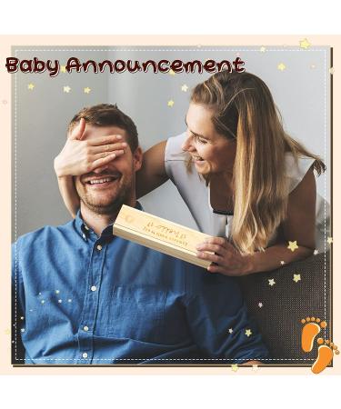 Pregnancy Test Keepsake Box | Surprise Announcement Gifts for Grandparents, Dad, and Husband | Wooden Baby Memory Collection Box with Raffia Ribbon | Gender-Neutral Gift for Boys and Girls - Buy Online on GoSupps.com