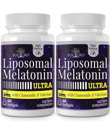 Fogoro Melatonin 60mg-Fall Asleep Faster Stay Asleep Longer High Dose 60 Count(pack of 2) 60 Count (Pack of 2) - Buy Online on GoSupps.com