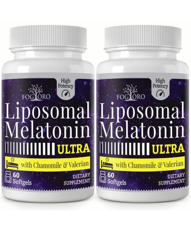 Fogoro Melatonin 60mg-Fall Asleep Faster Stay Asleep Longer High Dose 60 Count(pack of 2) 60 Count (Pack of 2)