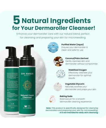 Buy Gin Amber Beauty Natural Foaming Skin Cleanser | Gentle & Effective Skin Care for All Skin Types | International Shipping Available - Buy Online on GoSupps.com
