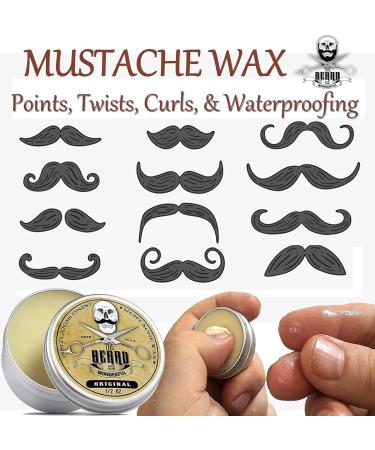 Beard Grooming Kit for Men in Metal Tin - Beard Oil, Balm, Moustache Wax, Comb & Scissors | Pocket-Sized Men's Grooming Set | Dad Gifts for Beard Growth - Buy Online on GoSupps.com