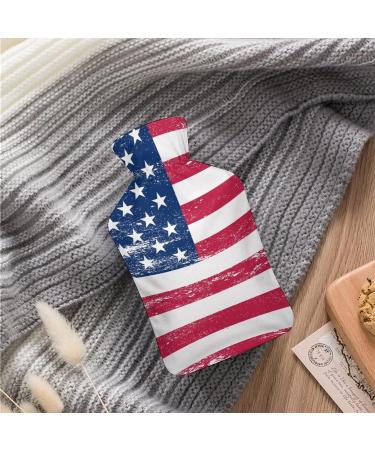 American Flag Hot Water Bottle - Pain Relief & Cramps - Rubber Bag for Hot/Cold Therapy & Foot Warmer - Buy Online on GoSupps.com