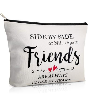 5 Piece Friend Gift Cosmetic Bag Set - Long Distance Friendship Travel Cases for Women - Birthday & Christmas Makeup Bags - Side by Side Friends, Family, Sister - Buy Online on GoSupps.com