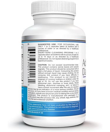 Colon Cleanse Detox Pills for Men & Women | 15-Day Probiotics Supplement for Healthy Bowel Movements | 30 Capsules - Buy Online on GoSupps.com