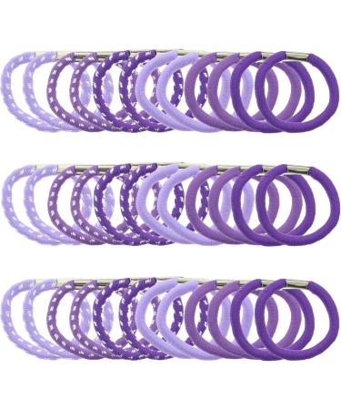 Zac's Alter Ego Set of 36 Strong Elastics Hair Bobbles Elastic Bands Hair Accessory Purple Shades - Buy Online on GoSupps.com