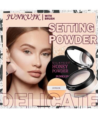 Loose Setting Powder Lightweight Oil Control Translucent Loose Face Powder with Brush Waterproof Long Lasting Soft Smooth Matte Face Finishing Powder for Natural Flawless Makeup - Buy Online on GoSupps.com