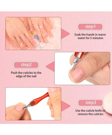 30-Piece Stainless Steel Cuticle Knife Set for Dead Skin and Callus Removal - Nail Art Tool with Plastic Handle for Fingernails and Toenails - Buy Online on GoSupps.com