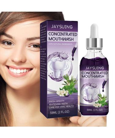 Ailopta mouthwash bad breath |59ml bad breath cleaning |Cool mint taste non-alcoholic without color dyes or sweeteners to stop bad breath