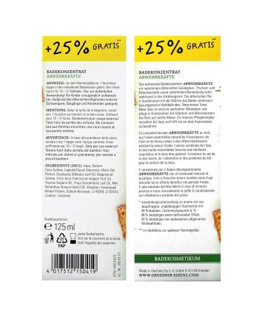 Buy Pack of 6 Dresdner Essence Health Bath Defense Forces - 6 x 125 ml | International Shipping Available - Buy Online on GoSupps.com