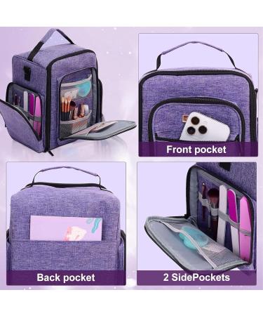 Nail Polish Box Double-Layer Manicure Organizer 2 Removable Storage Boxes Nail Lacquer Pouch Scratch-Resistant Nail Polish Tote with Soft Padding Inside Safeguards for Travel - Buy Online on GoSupps.com