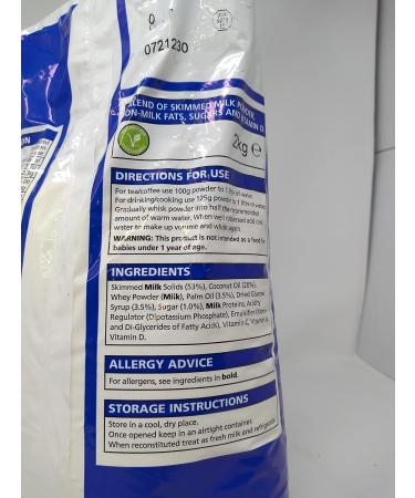Chef's Larder Skimmed Milk Powder With Non Fat Milk 2kg (Suitable For Vegetarians) - Buy Online on GoSupps.com