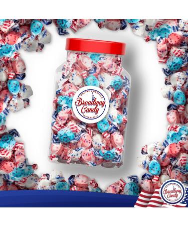 Broadway Candy Sweets Jar 800g - All American Salt Water Taffy - Individually Wrapped American Sweets - Bite Sized Candy Treats - Buy Online on GoSupps.com