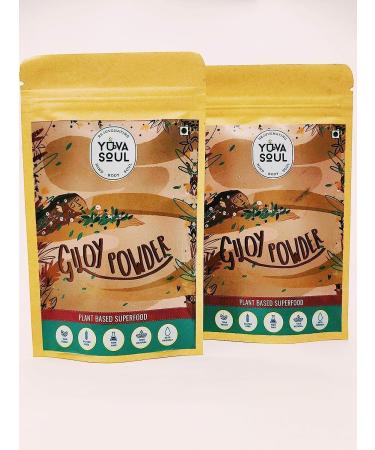 TARIBA Natural Giloy Powder Giloy/Guduchi/Gulvel Stem Powder (Pack of 2).