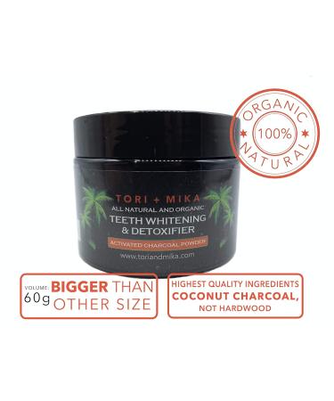 Activated Charcoal Teeth Whitening Kit - Fluoride-Free Organic Whitening Powder & Toothpaste for White Teeth - Best Teeth Whitening Products for a Bright Smile - Buy Online on GoSupps.com